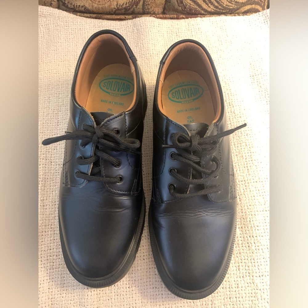 Solovair Black Leather Oxford